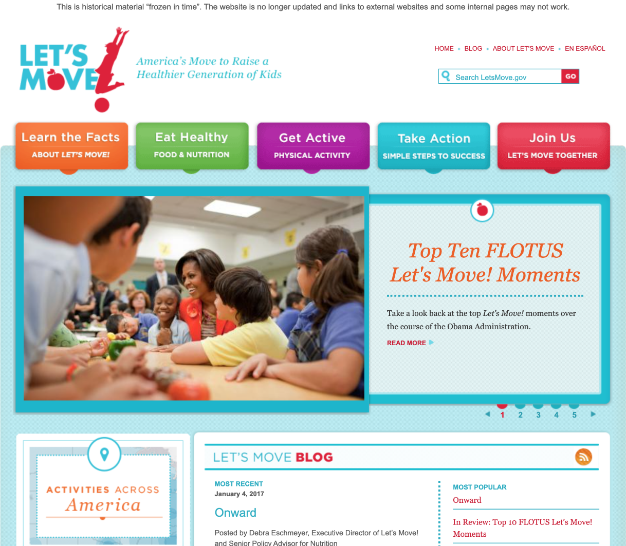 Lets Move website